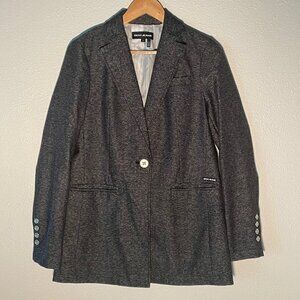 DKNY JEANS  blazer, herringbone style, Size‎ Small black/white/gray